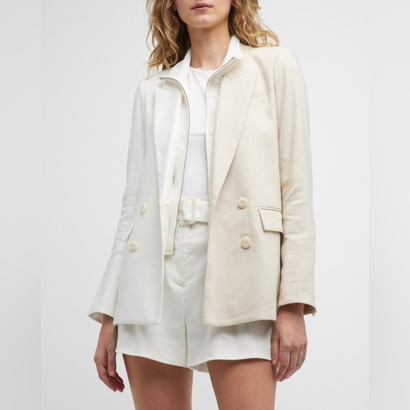 VERONICA BEARD Braeton Two-Tone Dickey Blazer Jacket 🤍 size 2 - Picture 9 of 9